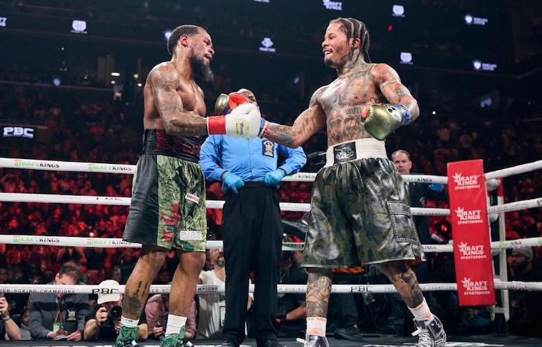 Gervonta Davis y de Lamont Roach 4 Gervonta Davis y Lamont Roach al finalizar el combate