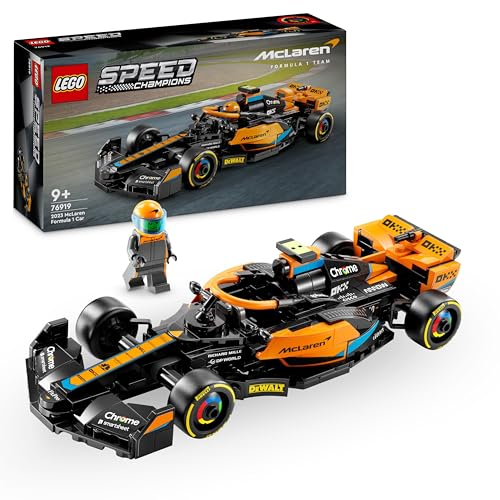 LEGO Speed Champions Coche de Carreras de Fórmula 1 McLaren 2023 Maqueta de Vehículo de Juguete para Niños y Niñas de 9 Años o Más, Regalo de Cumpleaños, Decoración Dormitorio76919
