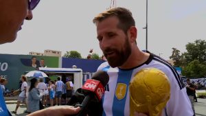 Argentina vs. Panamá y el hincha que asegura no ser Lionel Messi