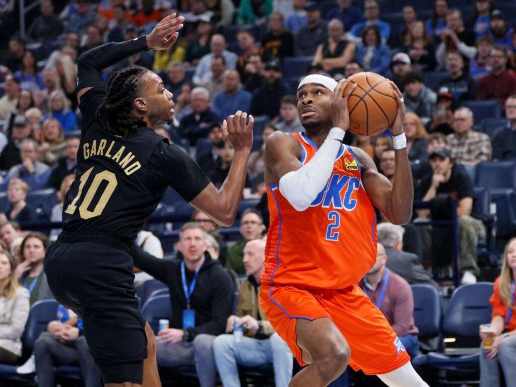 Thunder derrotó a Cavaliers en ajustado duelo